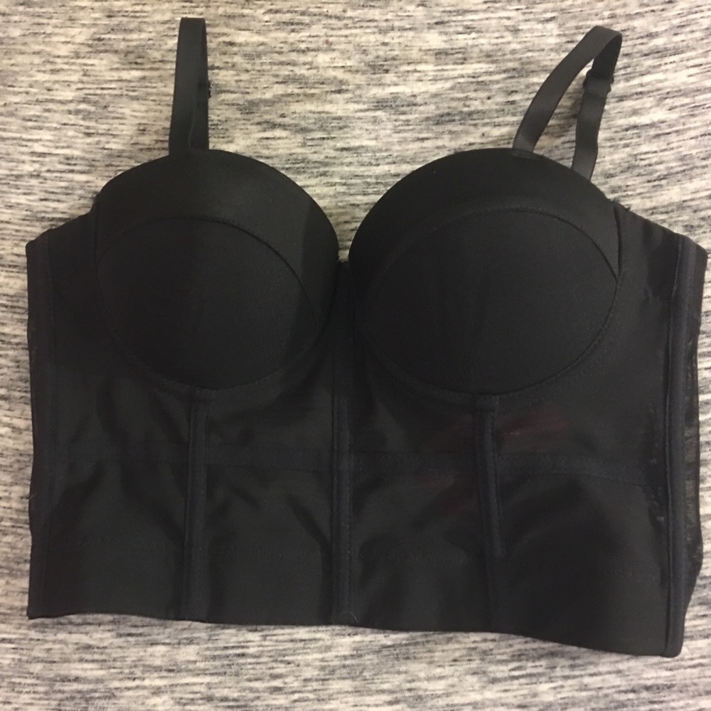 Love Culture Black Mesh Bustier
